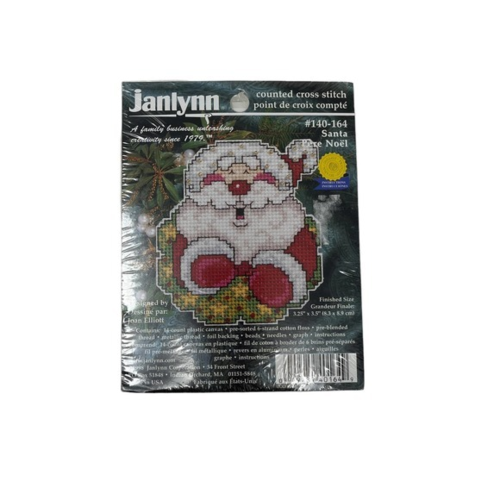 Janlynn Counted Cross Stitch Kit Santa Pere Noel‎ NEW